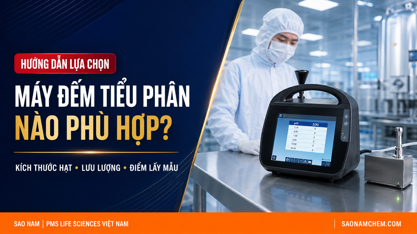 Làm thế nào để chọn máy đếm hạt phòng sạch phù hợp